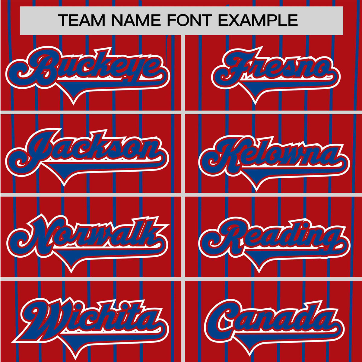 Custom Red Blue Pinstripe Blue-White Authentic Baseball Jersey