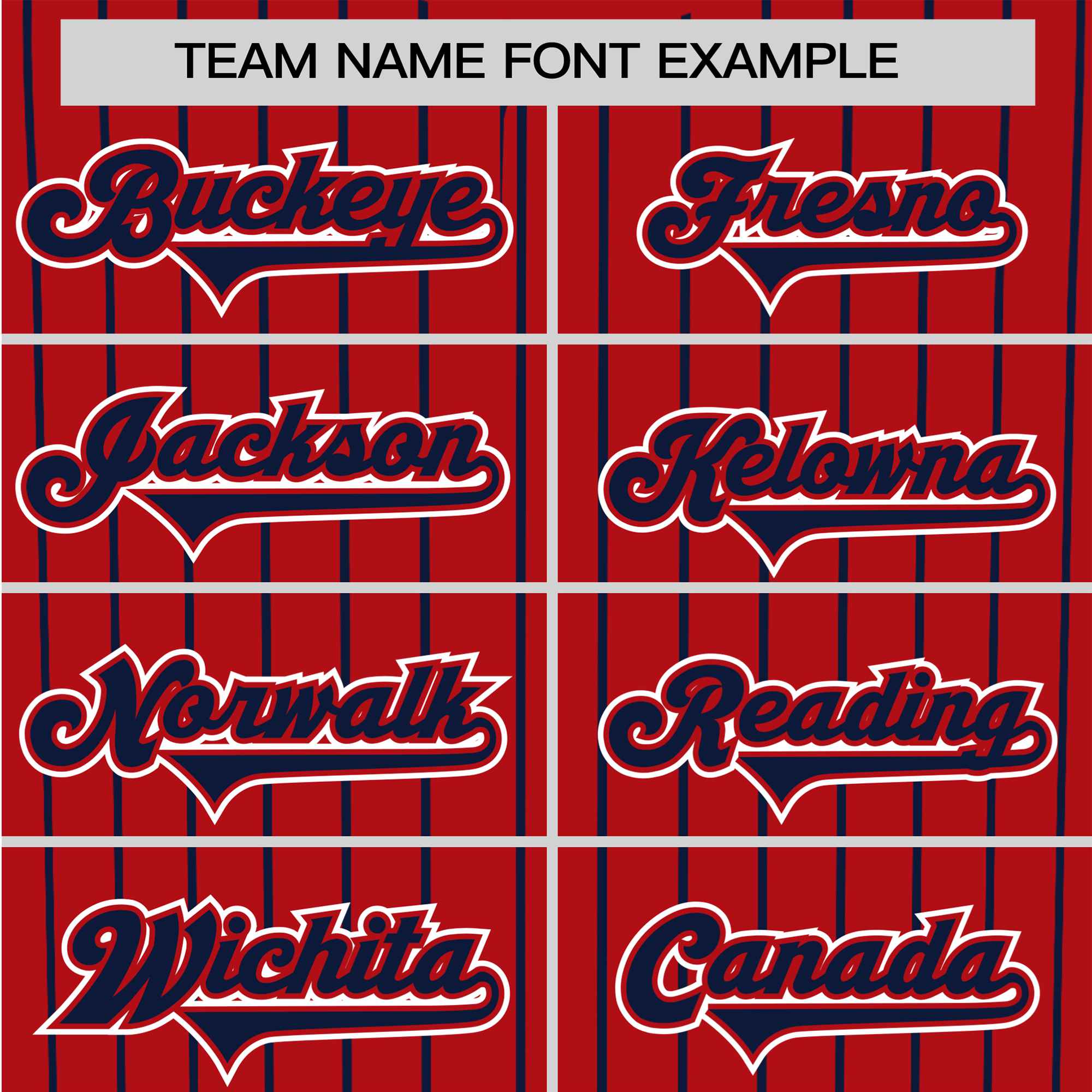 Custom Red Navy Pinstripe Navy-White Authentic Baseball Jersey