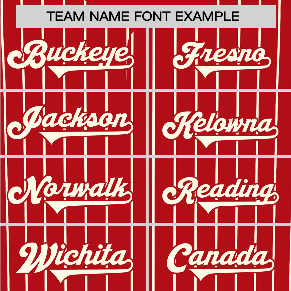 Custom Red Cream Pinstripe Cream-Red Authentic Baseball Jersey