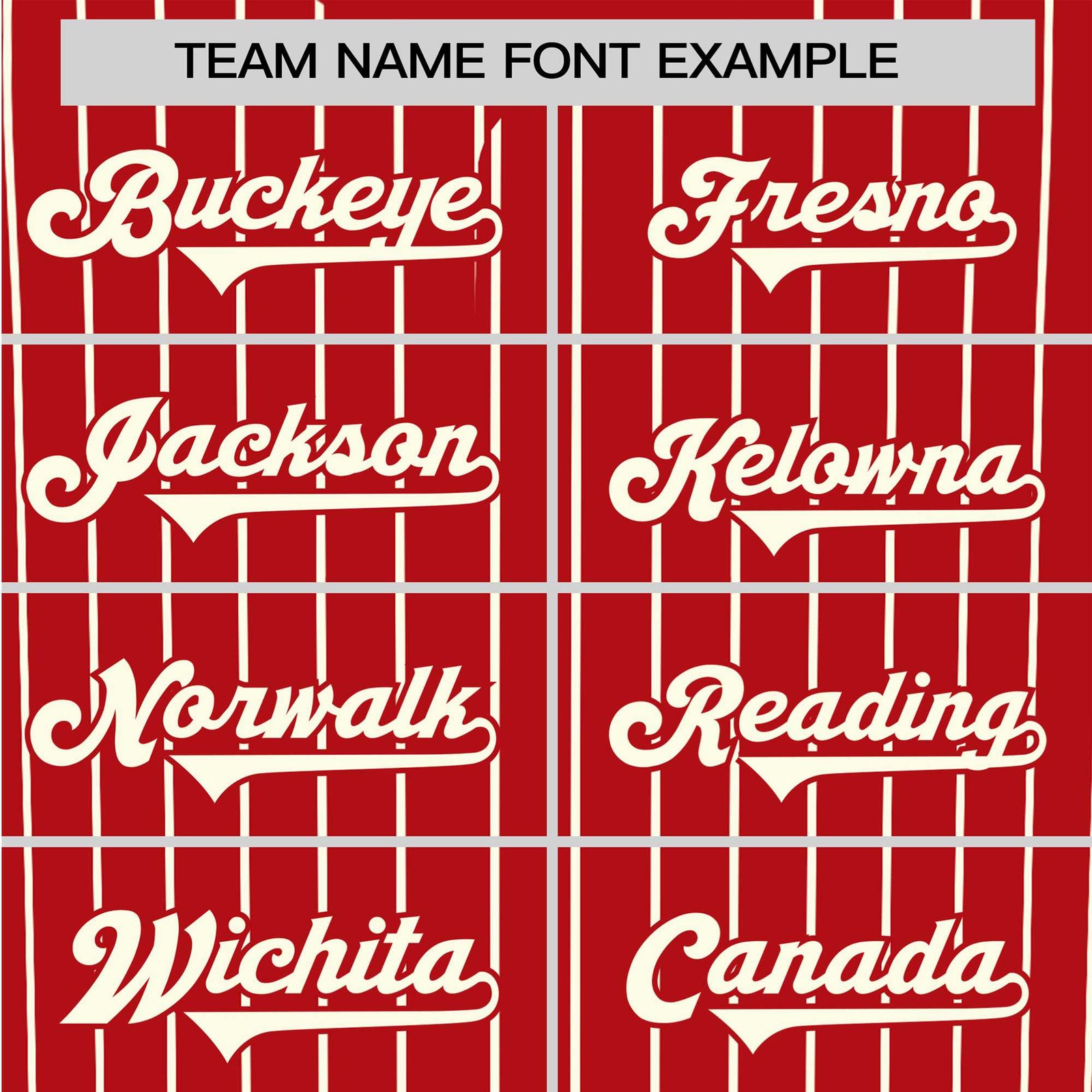 Custom Red Cream Pinstripe Cream-Red Authentic Baseball Jersey