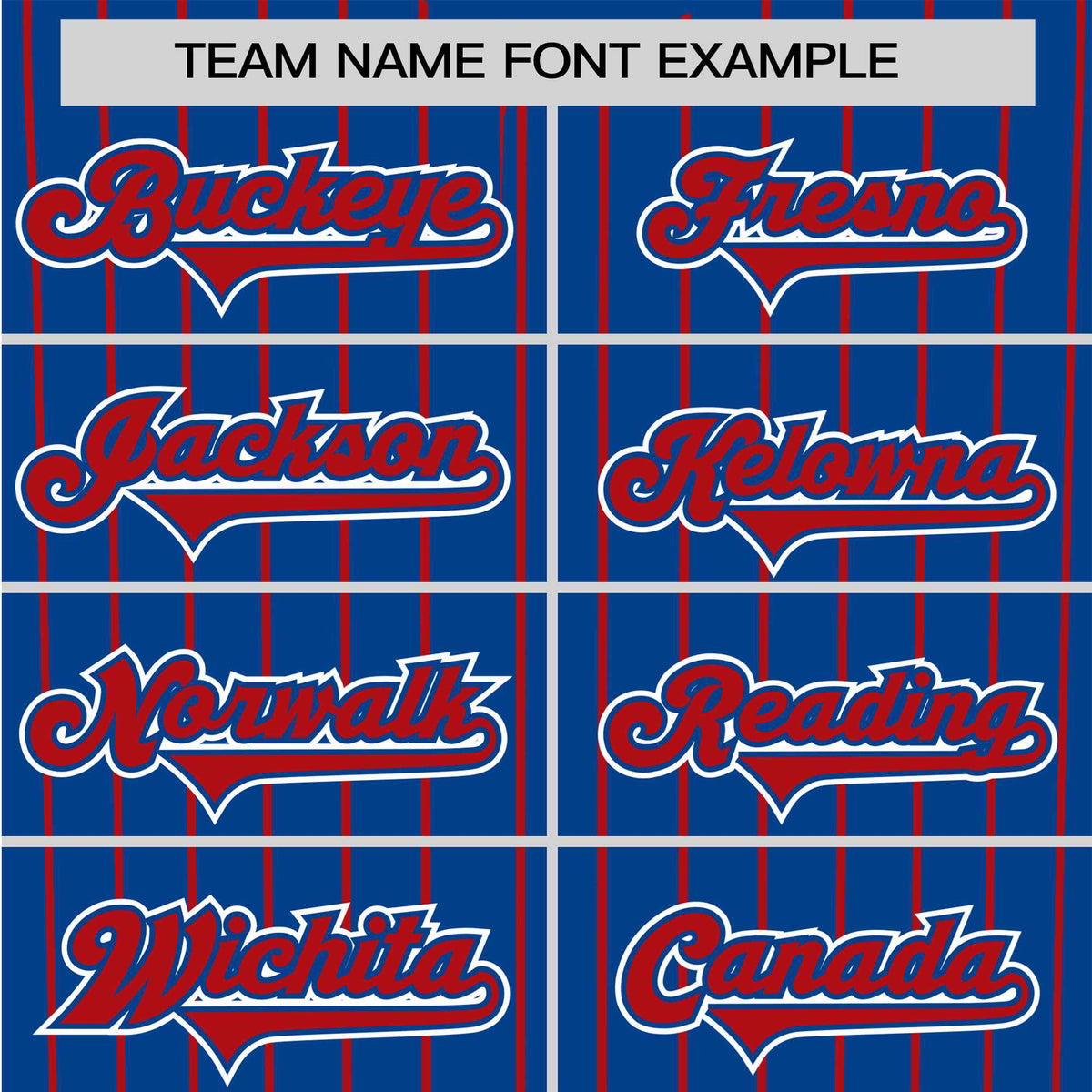 Custom Blue Red Pinstripe Red-White Authentic Baseball Jersey