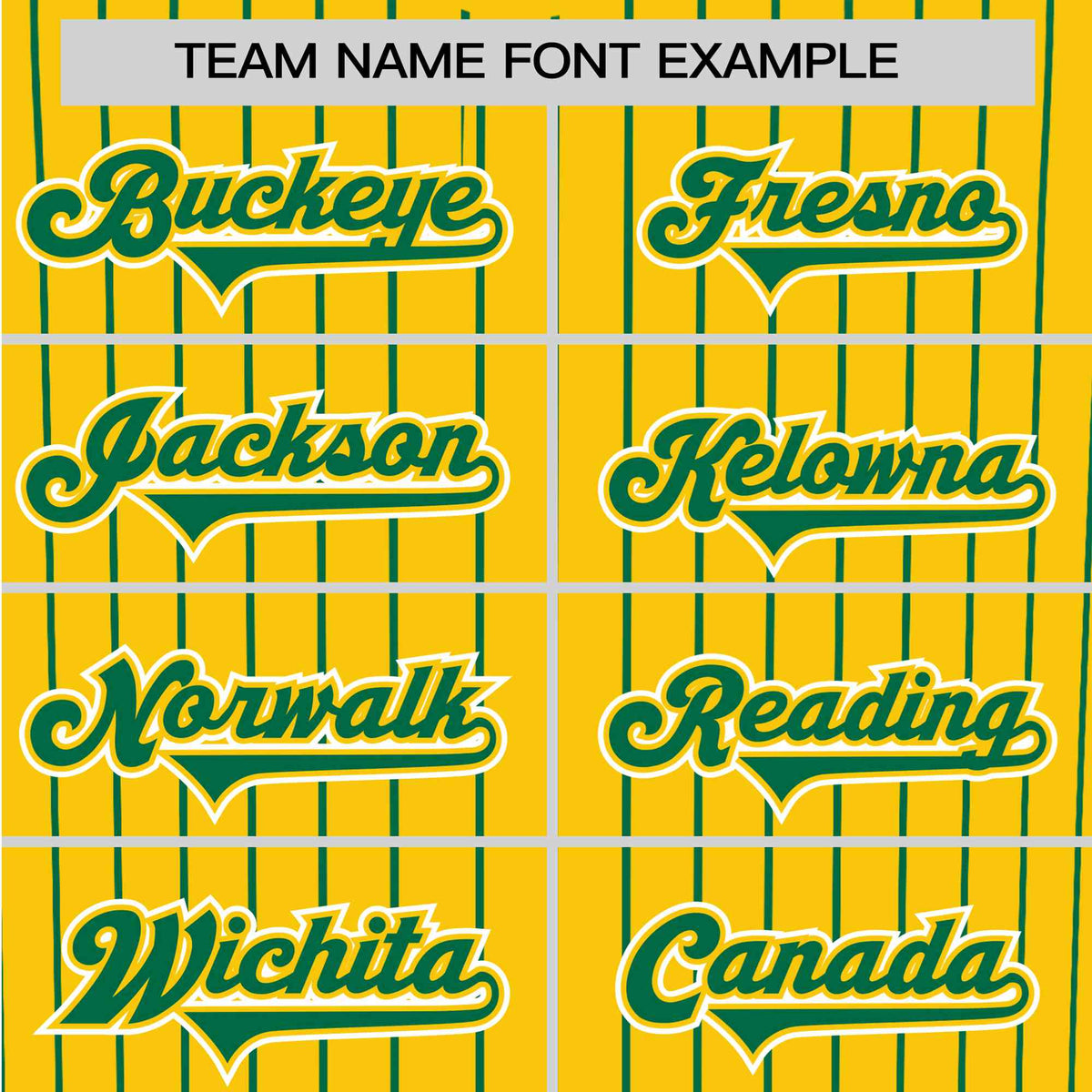 Custom Yellow Kelly-Green Pinstripe Kelly-Green White Authentic Baseball Jersey