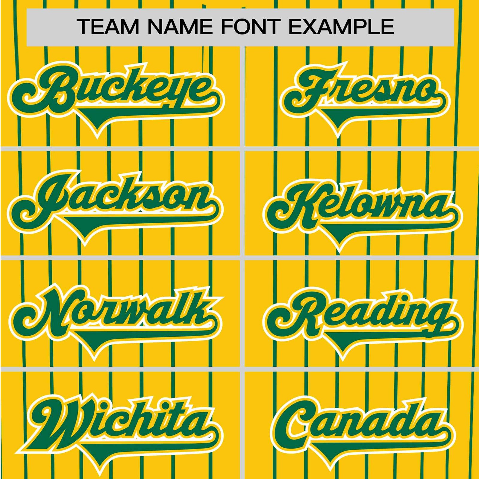 Custom Yellow Kelly-Green Pinstripe Kelly-Green White Authentic Baseball Jersey