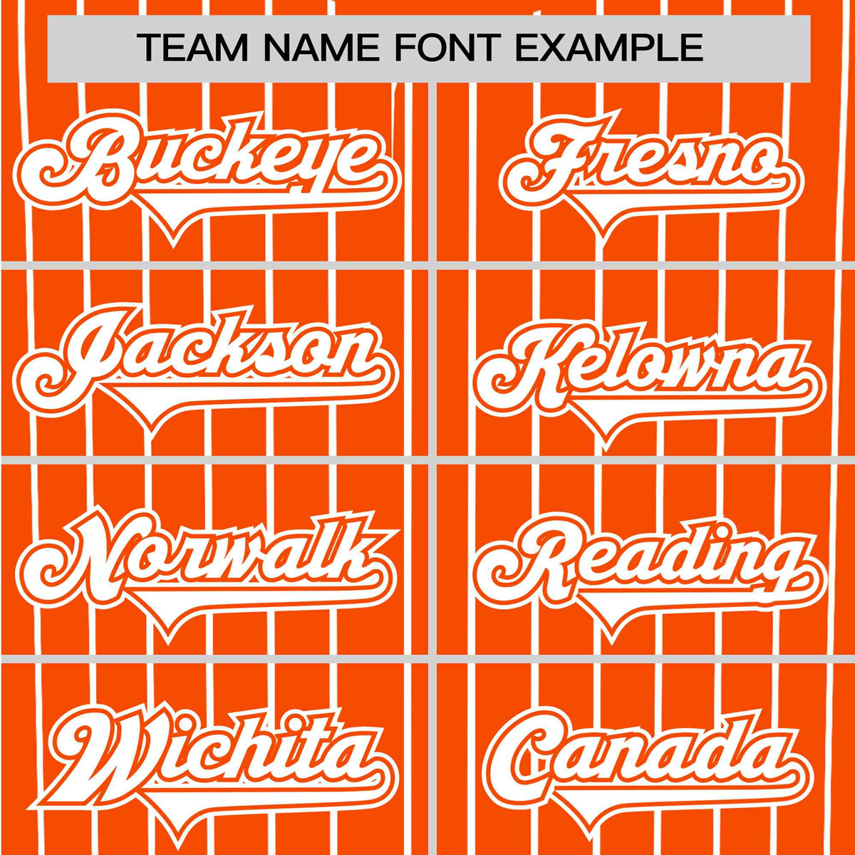 Custom Orange White Pinstripe White-Orange Authentic Baseball Jersey