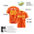 Custom Orange Gold Pinstripe Gold-White Authentic Baseball Jersey