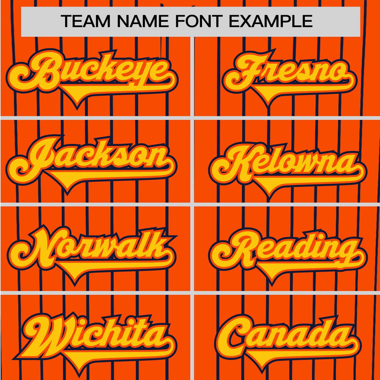 Custom Orange Navy Pinstripe Gold-Navy Authentic Baseball Jersey