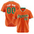 Custom Orange Kelly-Green Pinstripe Kelly-Green White Authentic Baseball Jersey