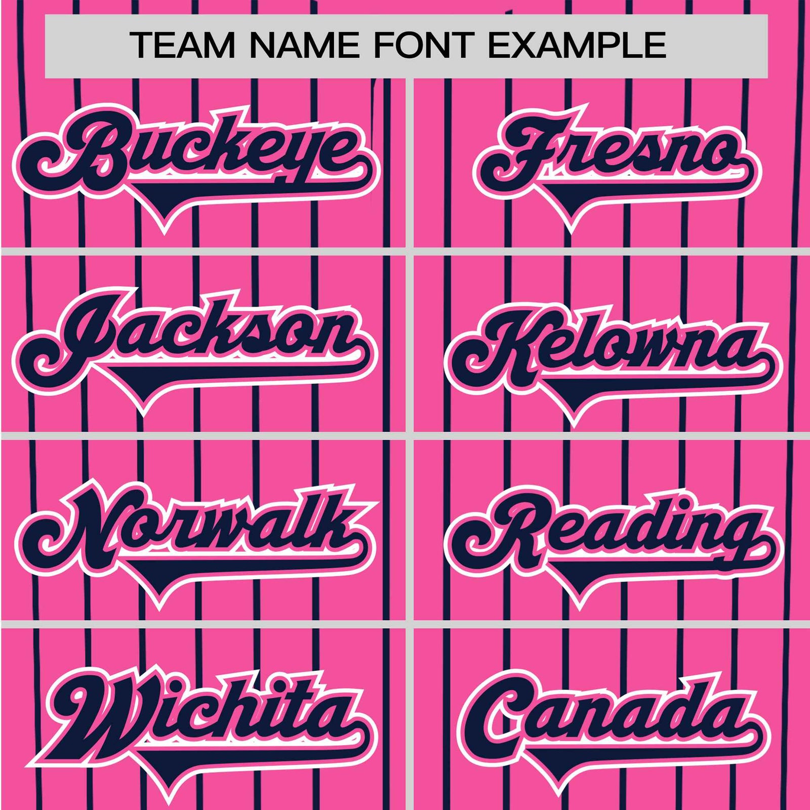 Custom Pink Blue Pinstripe Blue-White Authentic Baseball Jersey