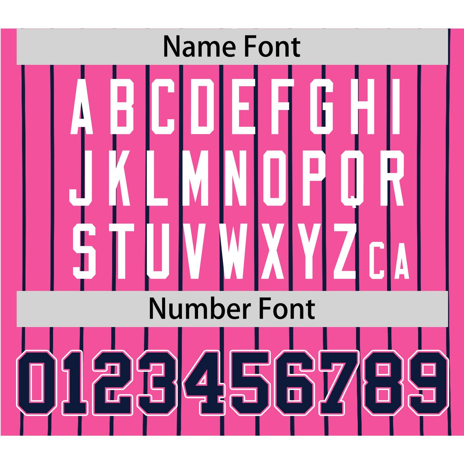 Custom Pink Blue Pinstripe Blue-White Authentic Baseball Jersey