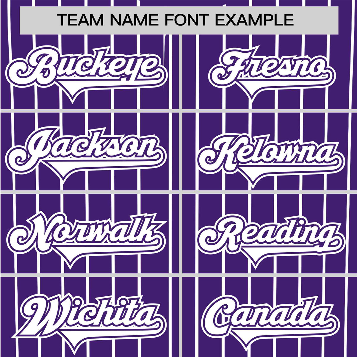 Custom Purple White Pinstripe White-Purple Authentic Baseball Jersey