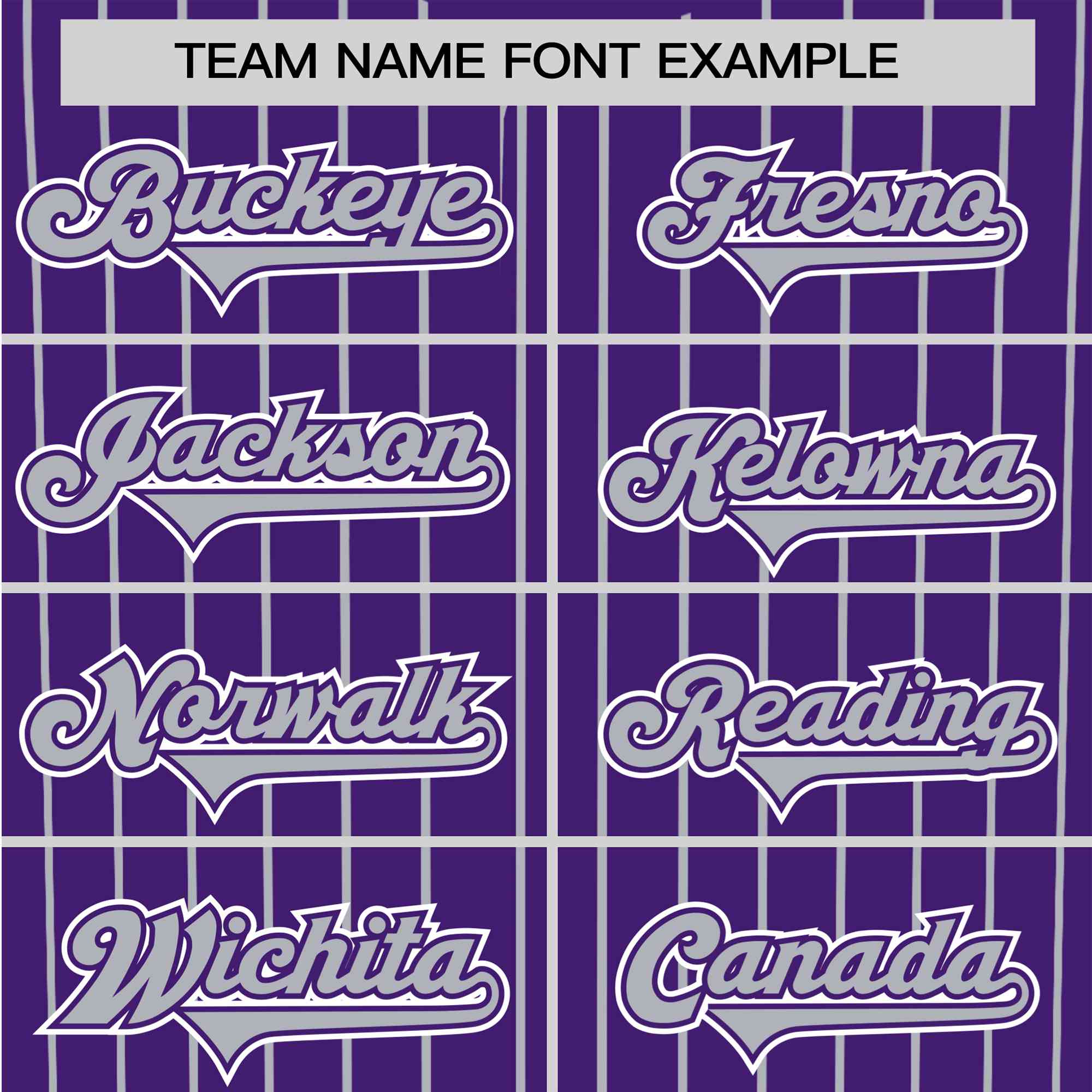 Custom Purple Gray Pinstripe Gray-White Authentic Baseball Jersey