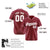 Custom Crimson White Pinstripe White-Crimson Authentic Baseball Jersey