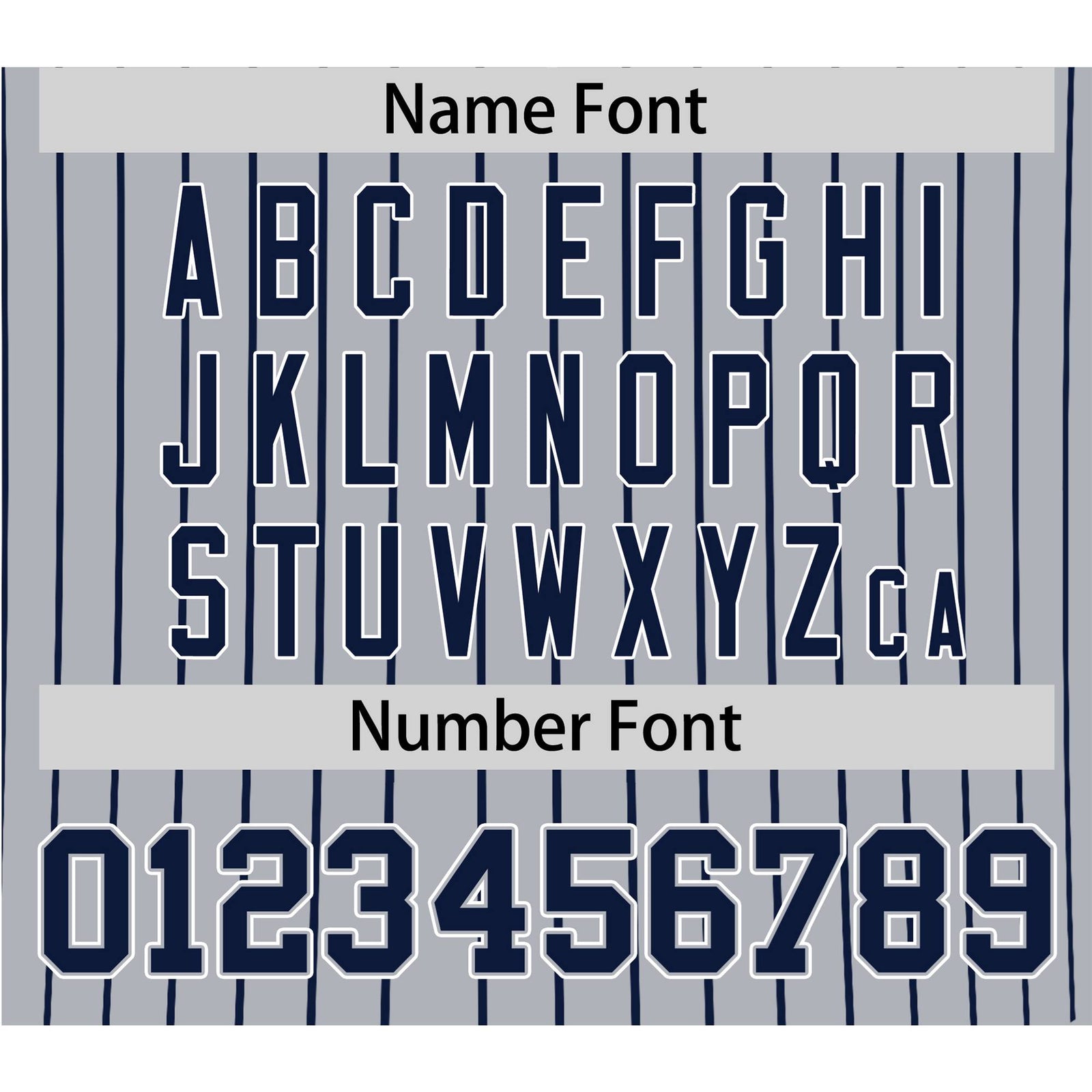 Custom Gray Navy Pinstripe Navy-White Authentic Baseball Jersey