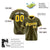 Custom Olive Yellow Pinstripe Yellow-White Authentic Baseball Jersey