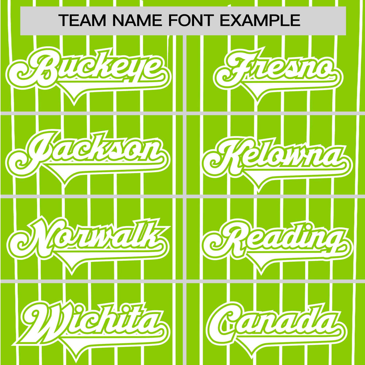 Custom Neon Green White Pinstripe White Neon-Green Authentic Baseball Jersey