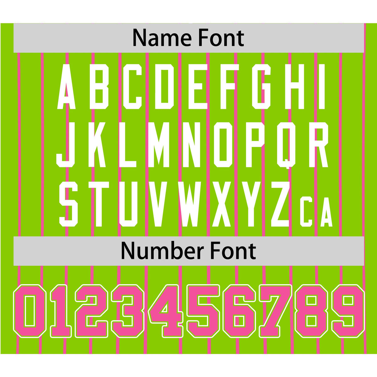 Custom Neon Green Pink Pinstripe Pink-White Authentic Baseball Jersey