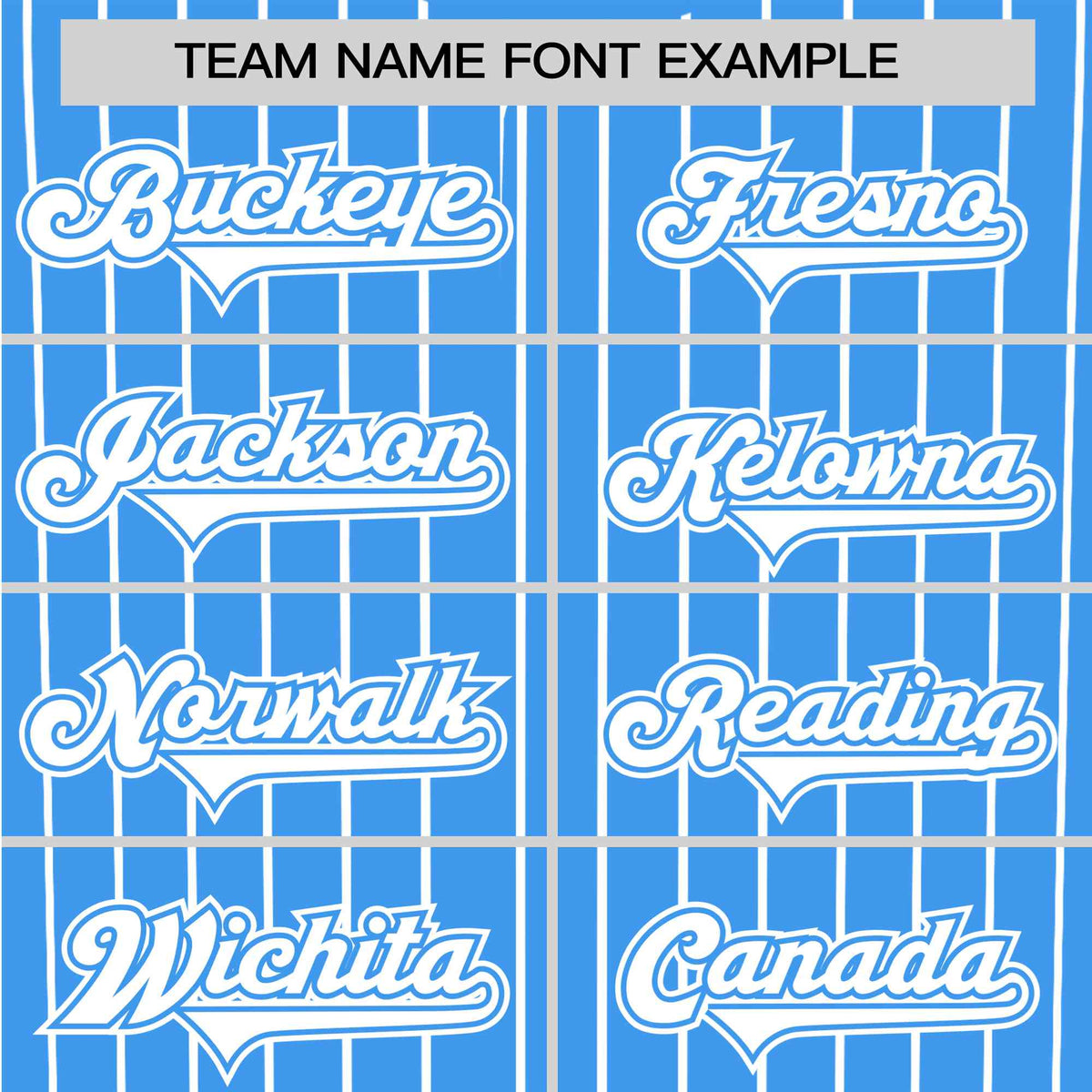 Custom Sky Blue White Pinstripe White Sky-Blue Authentic Baseball Jersey