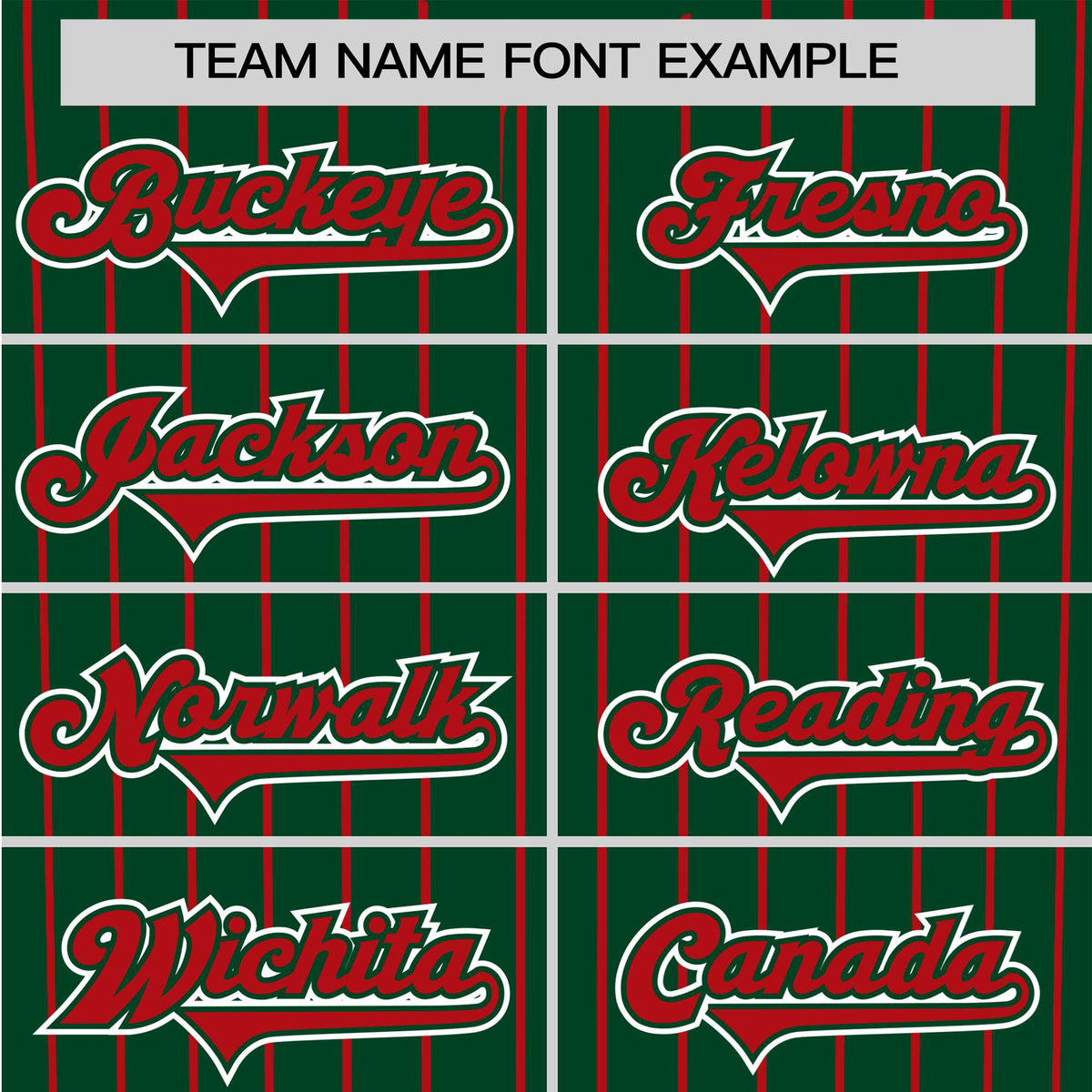 Custom Midnight Green Red Pinstripe Red-White Authentic Baseball Jersey