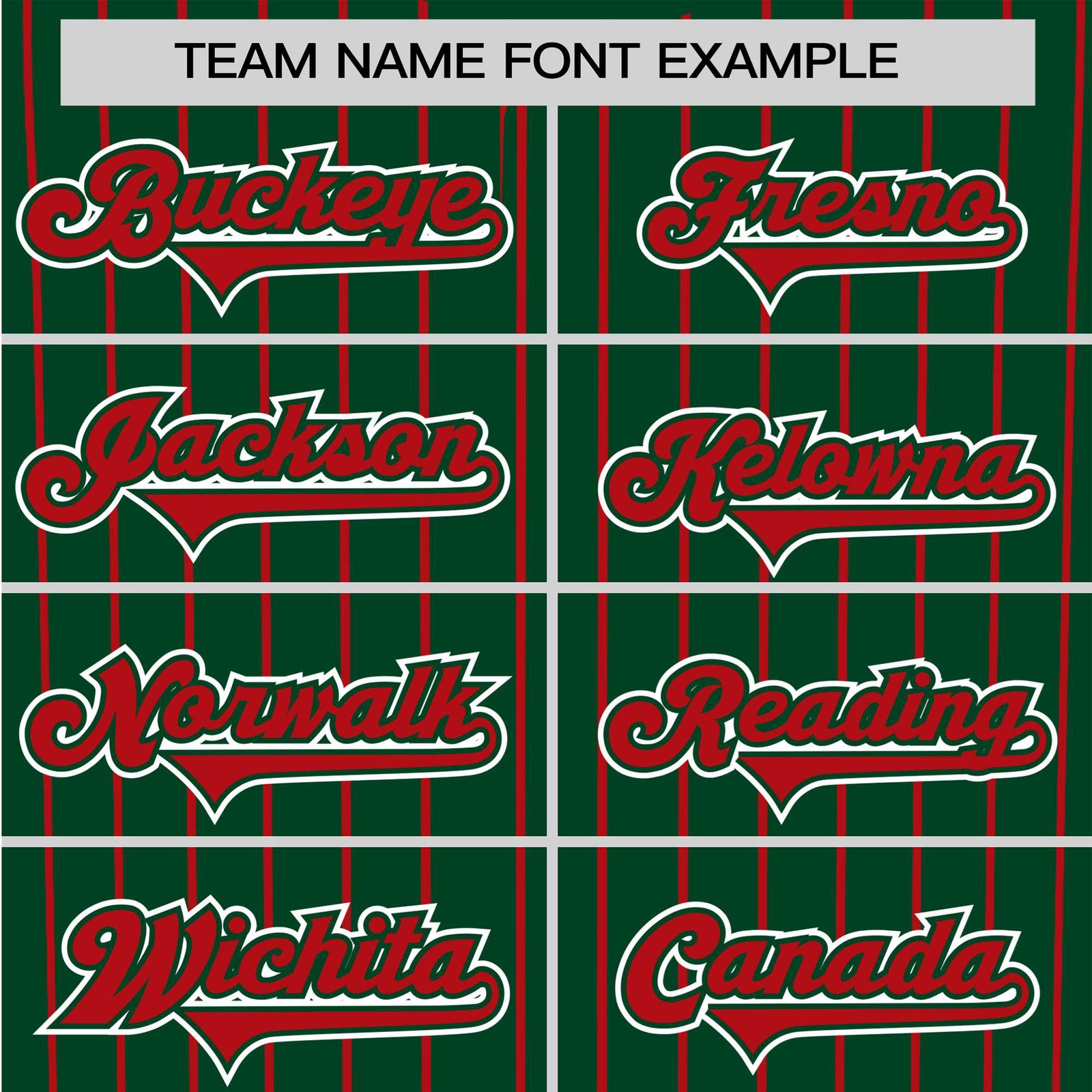 Custom Midnight Green Red Pinstripe Red-White Authentic Baseball Jersey