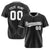 Custom Black White Pinstripe Black-White Authentic Baseball Jersey