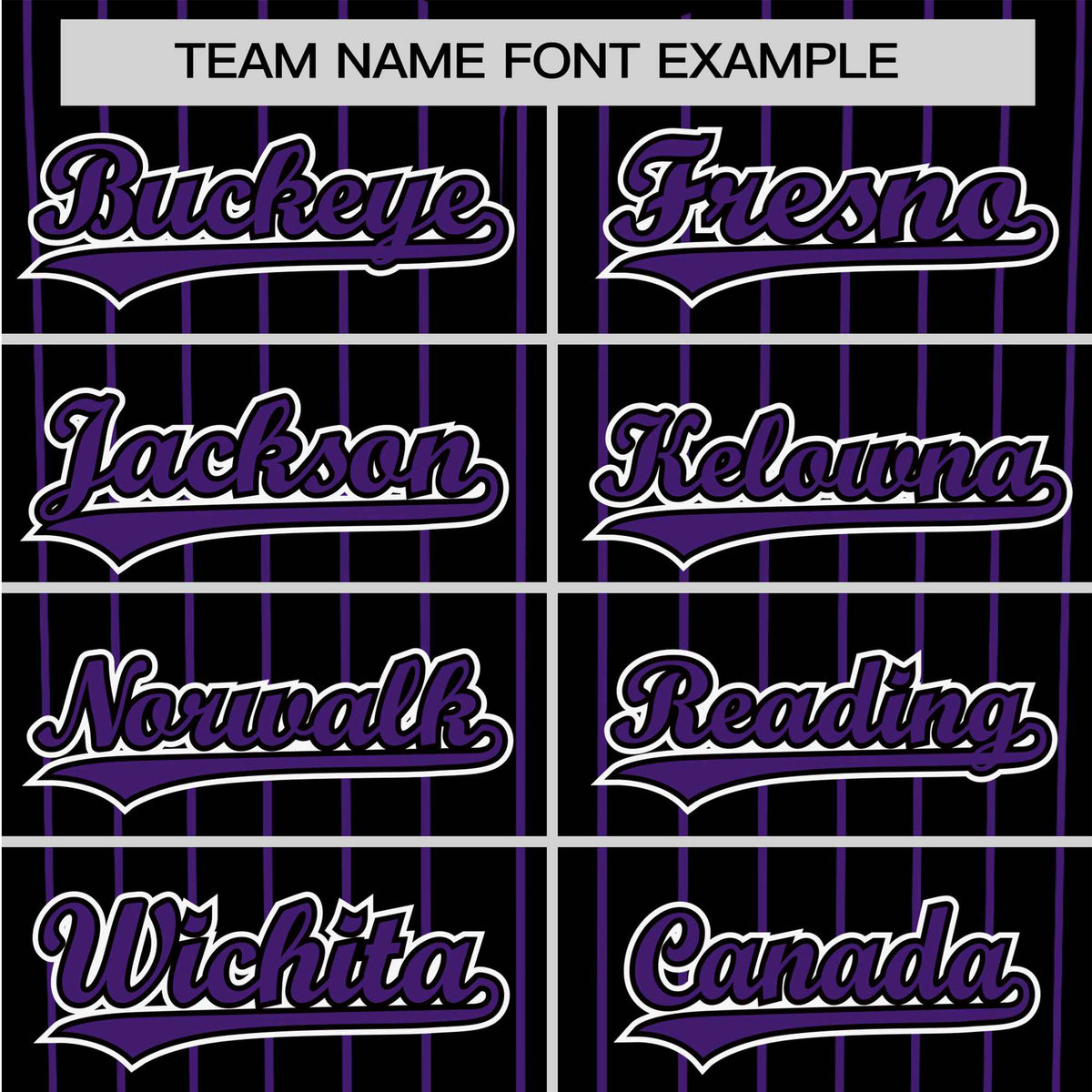 Custom Black Purple Pinstripe Purple-White Authentic Baseball Jersey