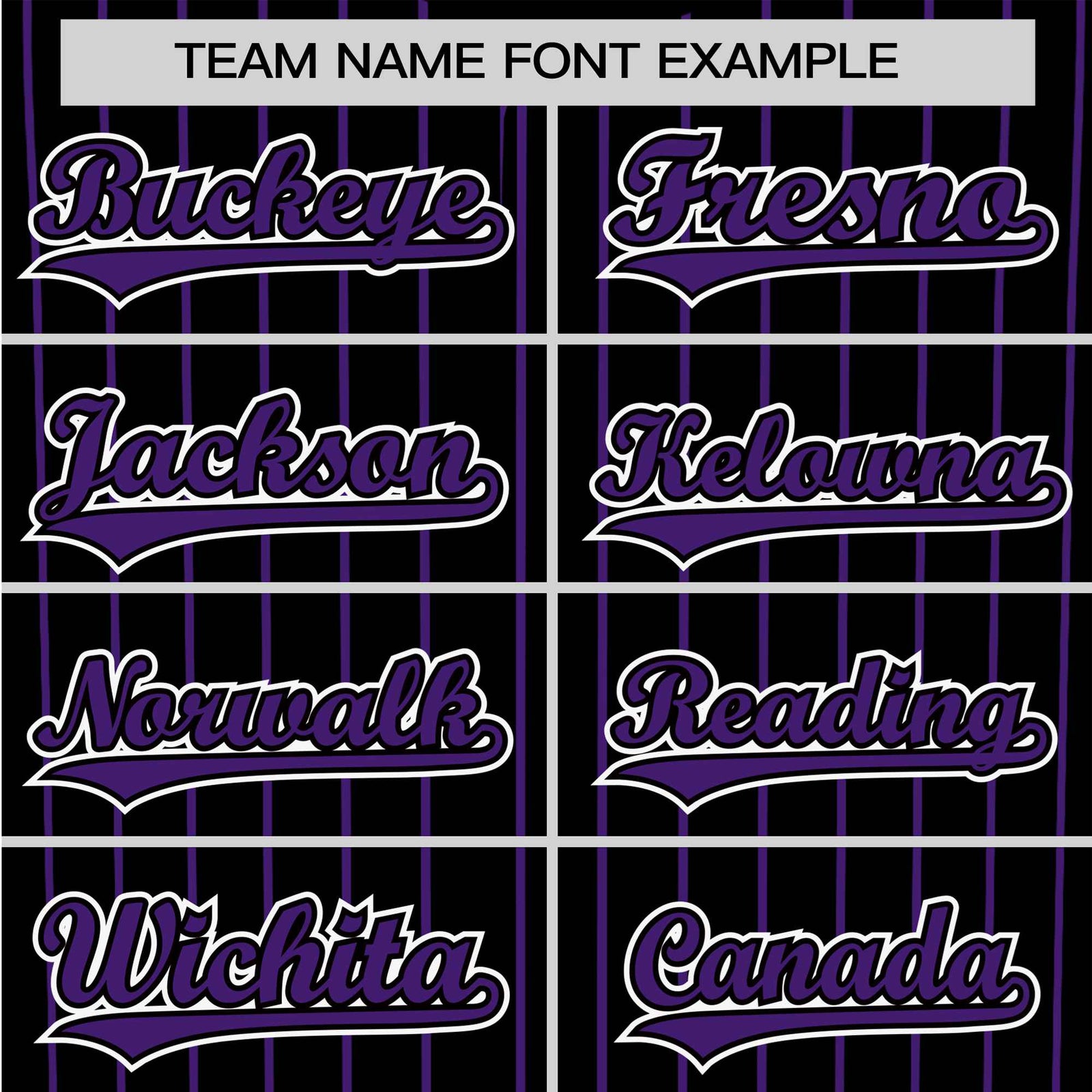 Custom Black Purple Pinstripe Purple-White Authentic Baseball Jersey