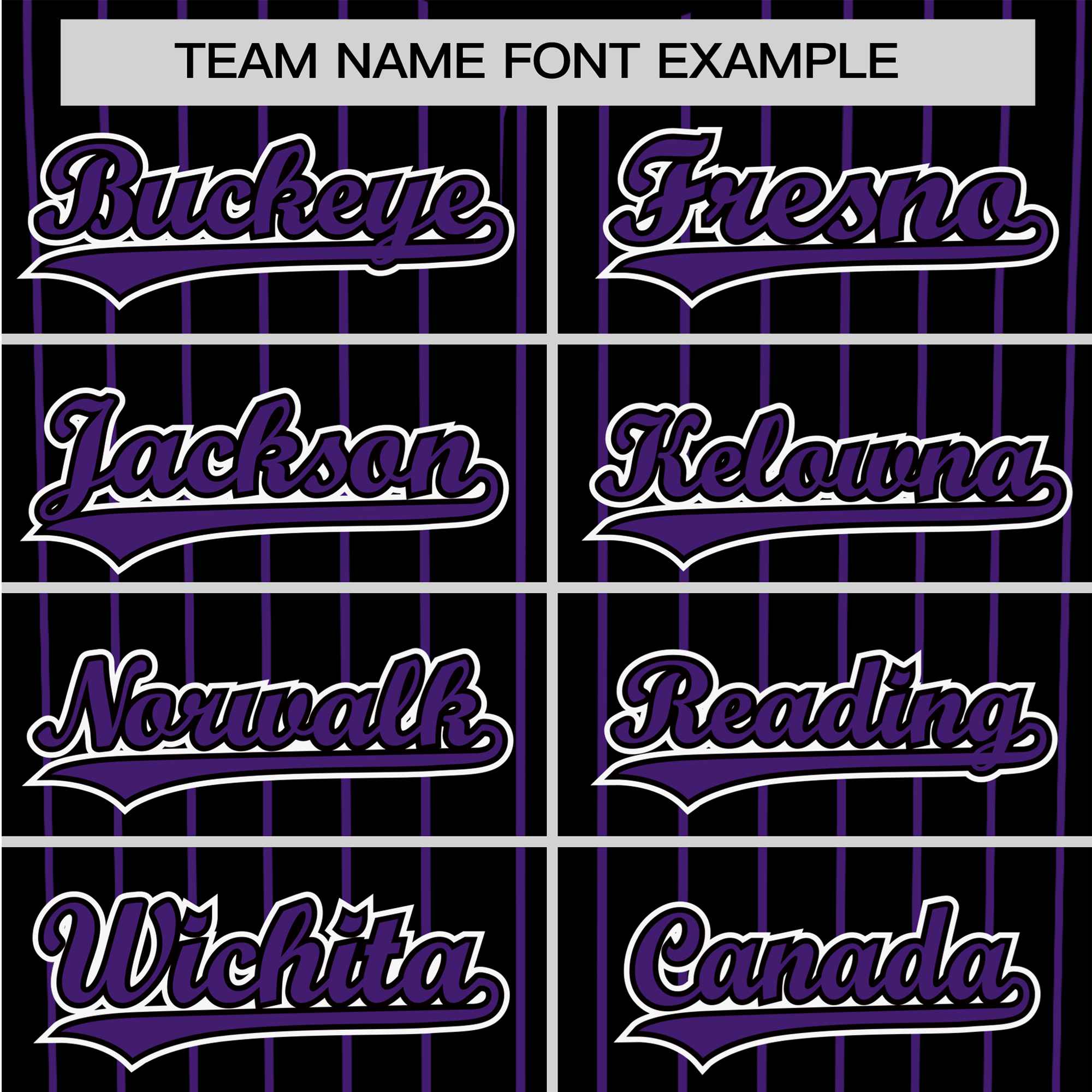 Custom Black Purple Pinstripe Purple-White Authentic Baseball Jersey