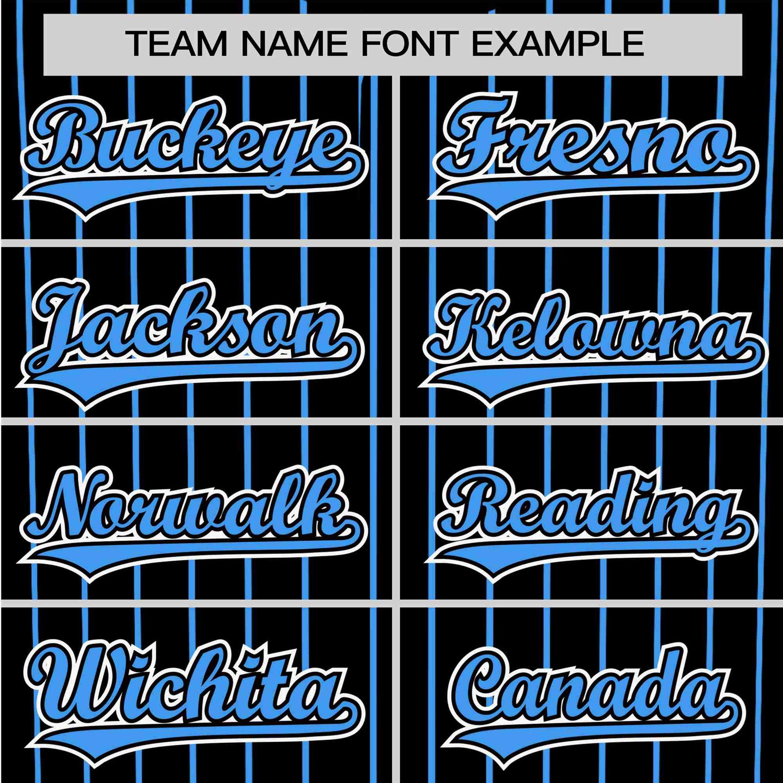 Custom Black Blue Pinstripe Blue-White Authentic Baseball Jersey