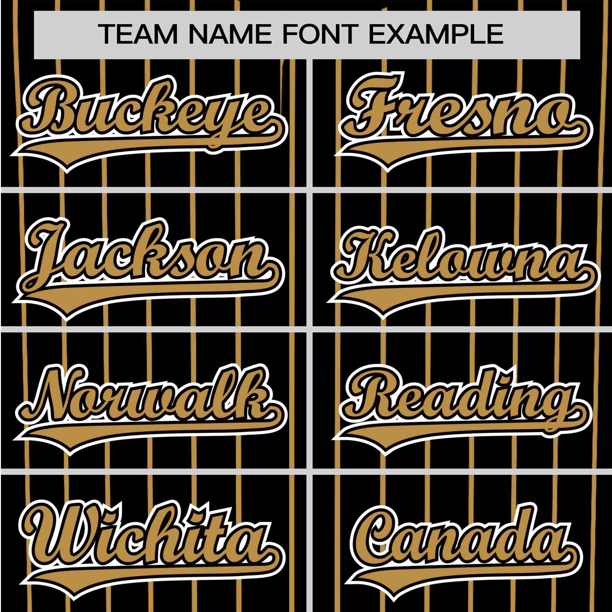 Custom Black Old-Gold Pinstripe Old-Gold White Authentic Baseball Jersey