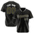 Custom Black Olive Pinstripe Olive-White Authentic Baseball Jersey