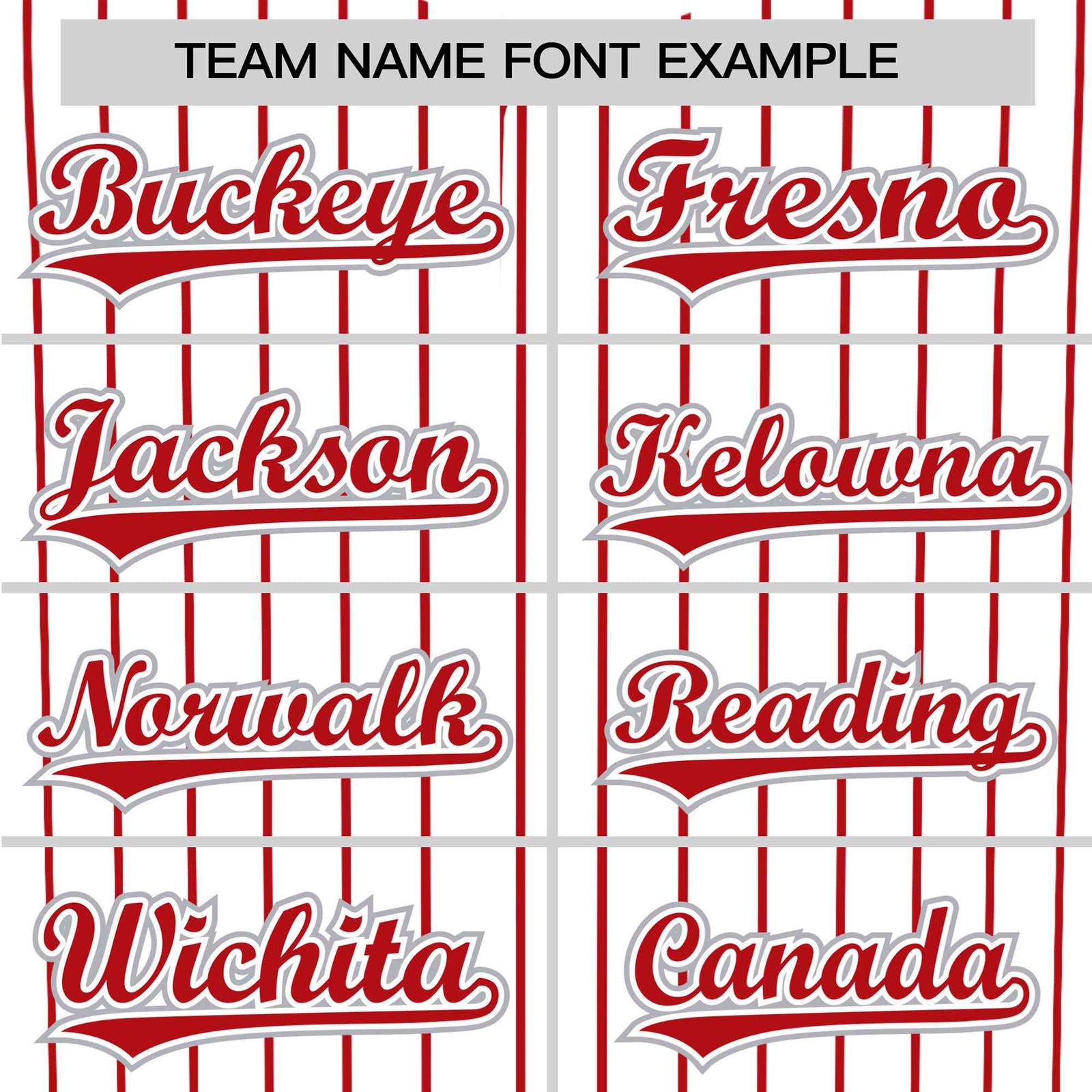 Custom White Red Pinstripe White-Red Authentic Baseball Jersey