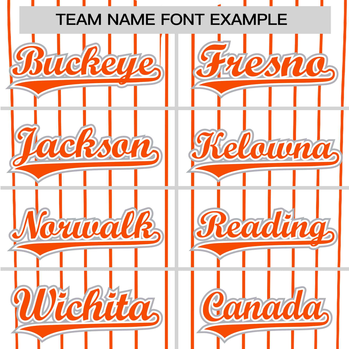 Custom White Orange Pinstripe White-Orange Authentic Baseball Jersey