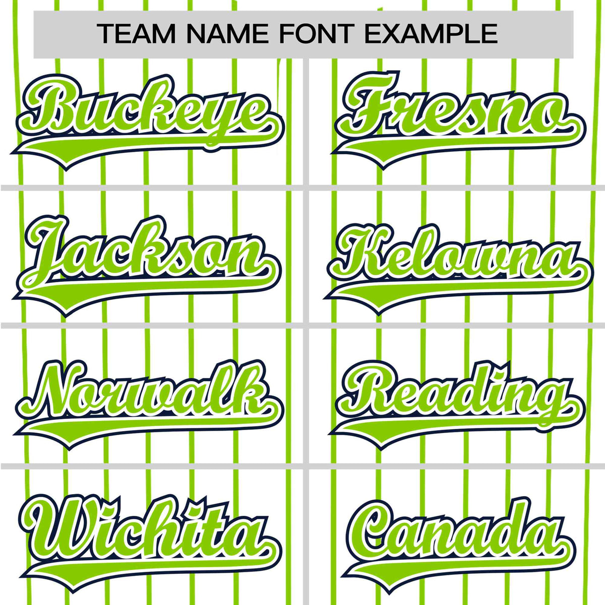 Custom White Neon-Green Pinstripe White Neon-Green Black Authentic Baseball Jersey