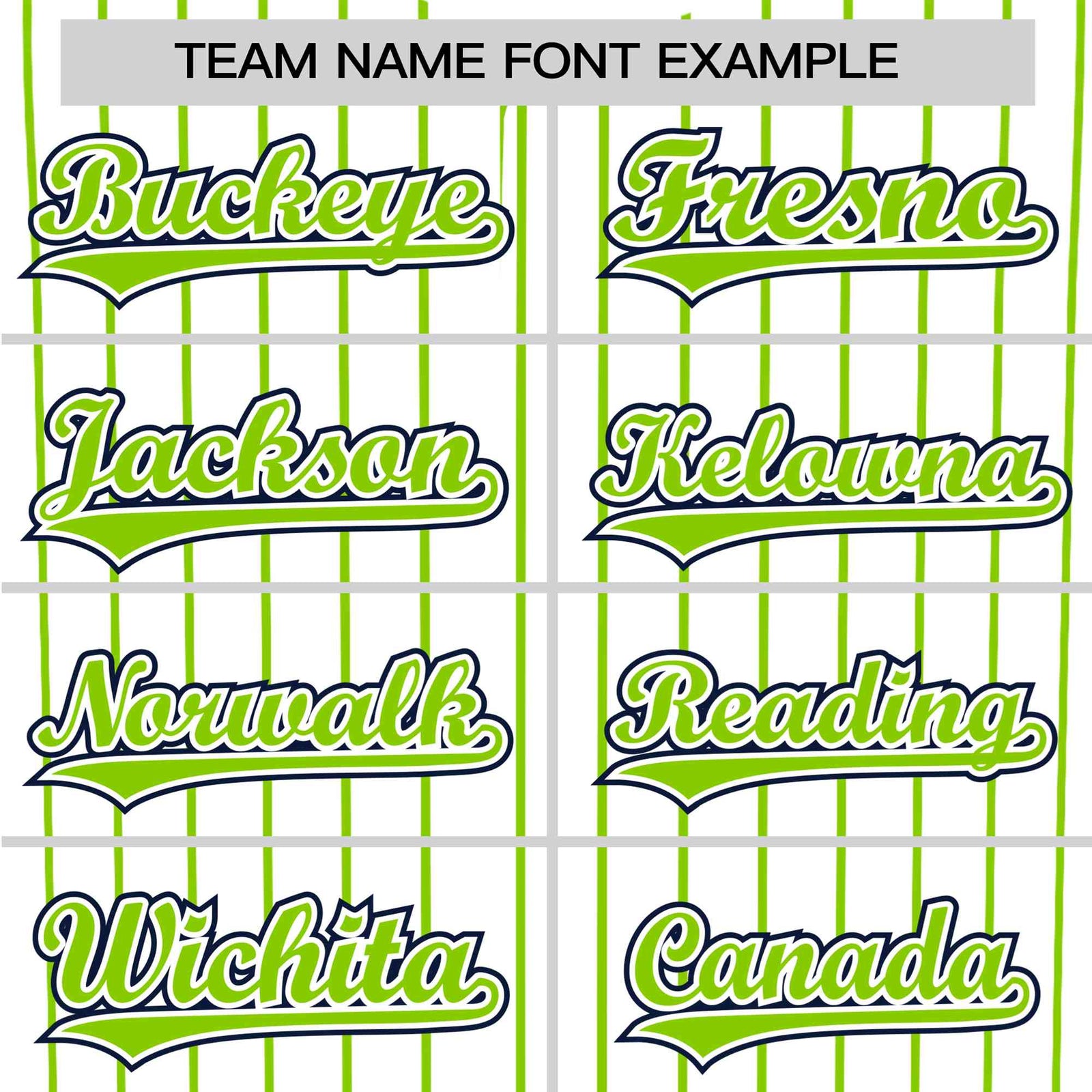 Custom White Neon-Green Pinstripe White Neon-Green Black Authentic Baseball Jersey