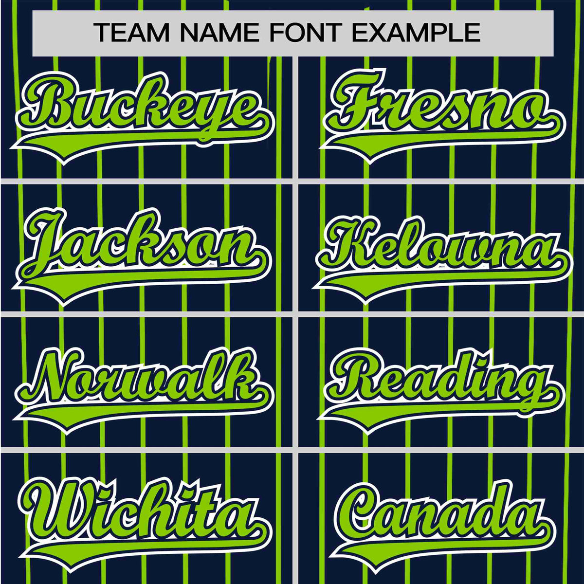 Custom Navy Neon-Green Pinstripe Neon-Green White Authentic Baseball Jersey
