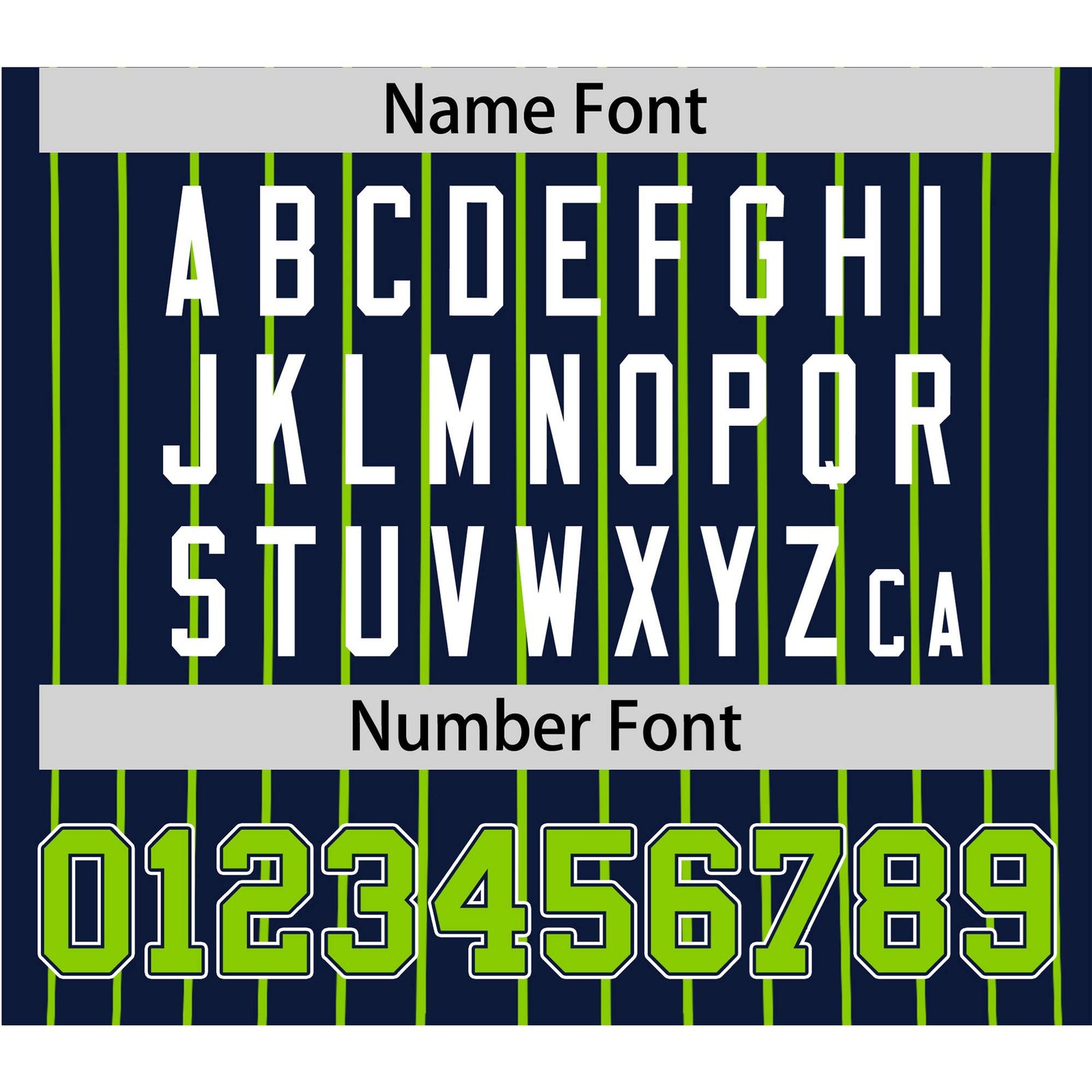 Custom Navy Neon-Green Pinstripe Neon-Green White Authentic Baseball Jersey