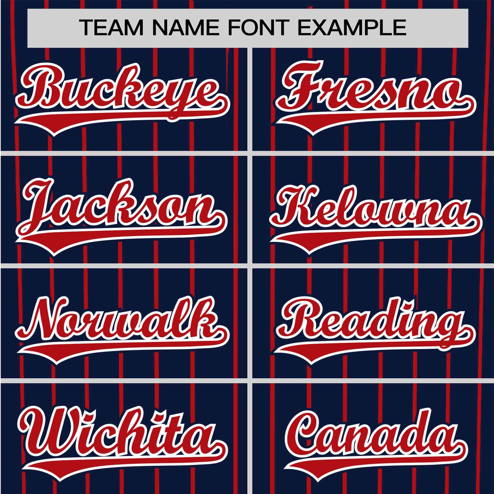 Custom Navy Red Pinstripe Red-White Authentic Baseball Jersey