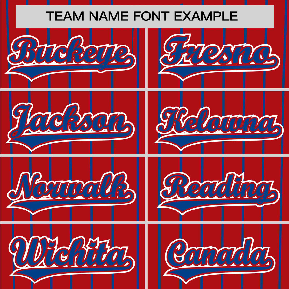 Custom Red Blue Pinstripe Blue-White Authentic Baseball Jersey