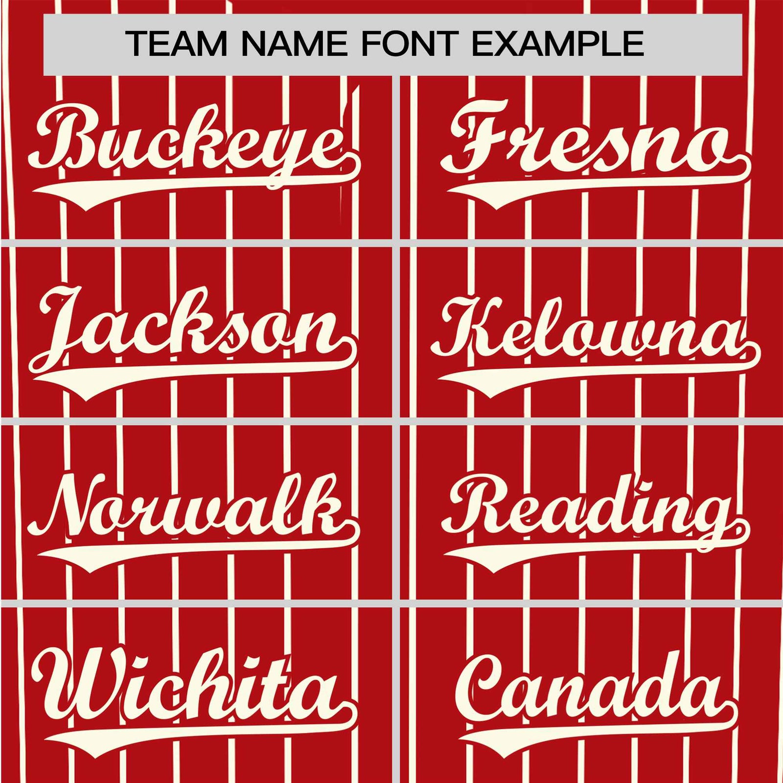 Custom Red Cream Pinstripe Cream-Red Authentic Baseball Jersey