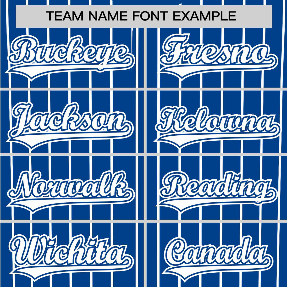 Custom Blue White Pinstripe White-Blue Authentic Baseball Jersey