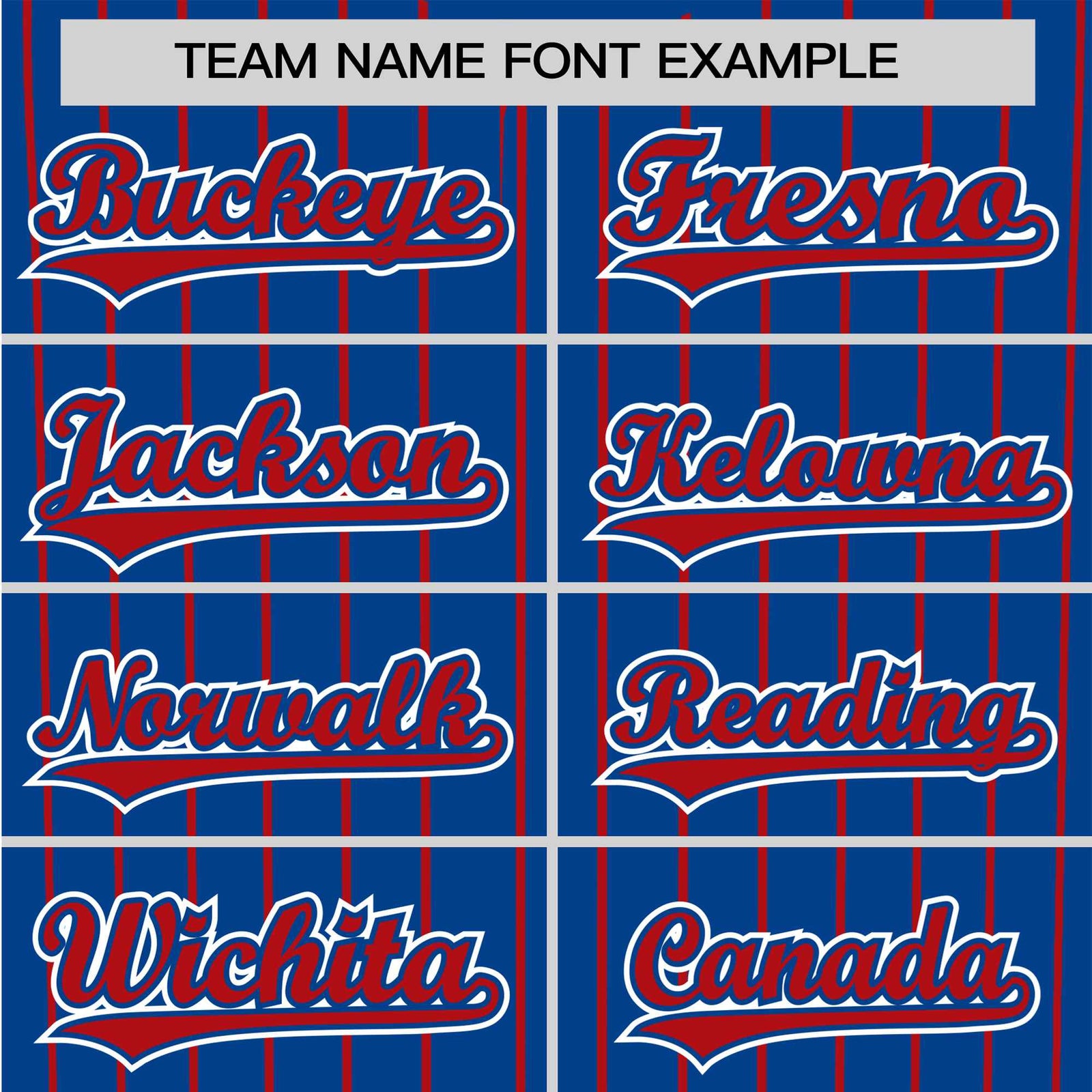 Custom Blue Red Pinstripe Red-White Authentic Baseball Jersey