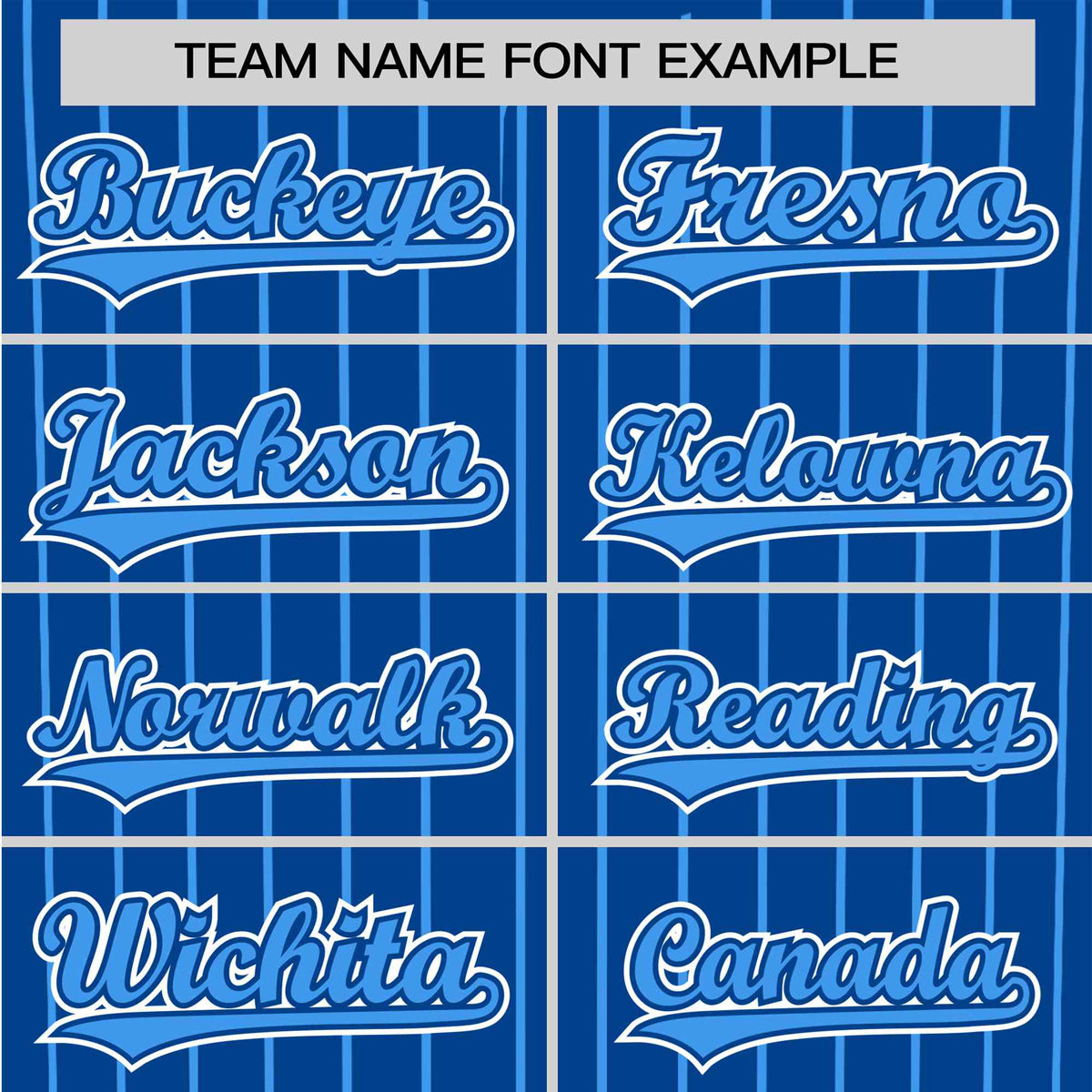 Custom Blue Light-Blue Pinstripe Light-Blue White Authentic Baseball Jersey