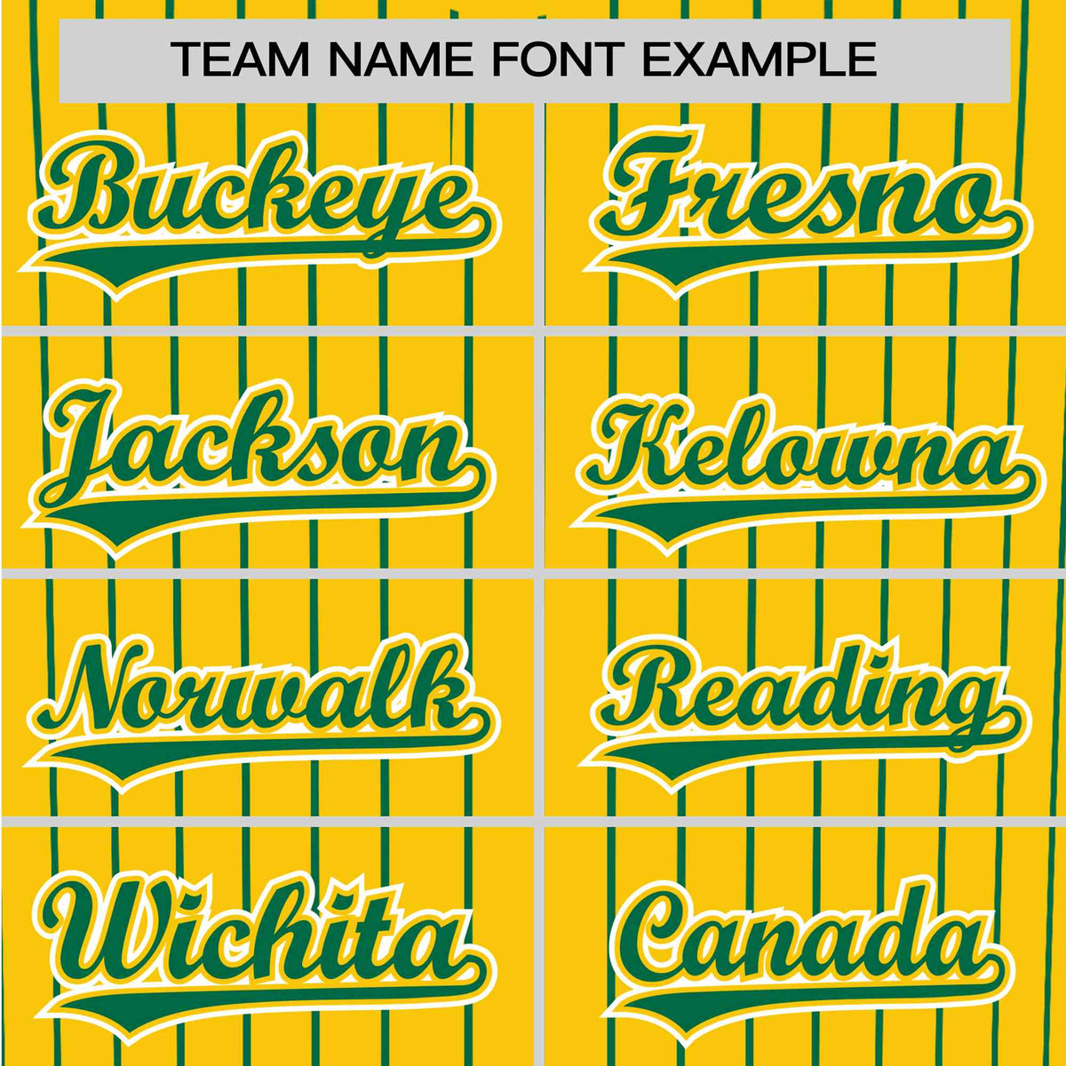 Custom Yellow Kelly-Green Pinstripe Kelly-Green White Authentic Baseball Jersey