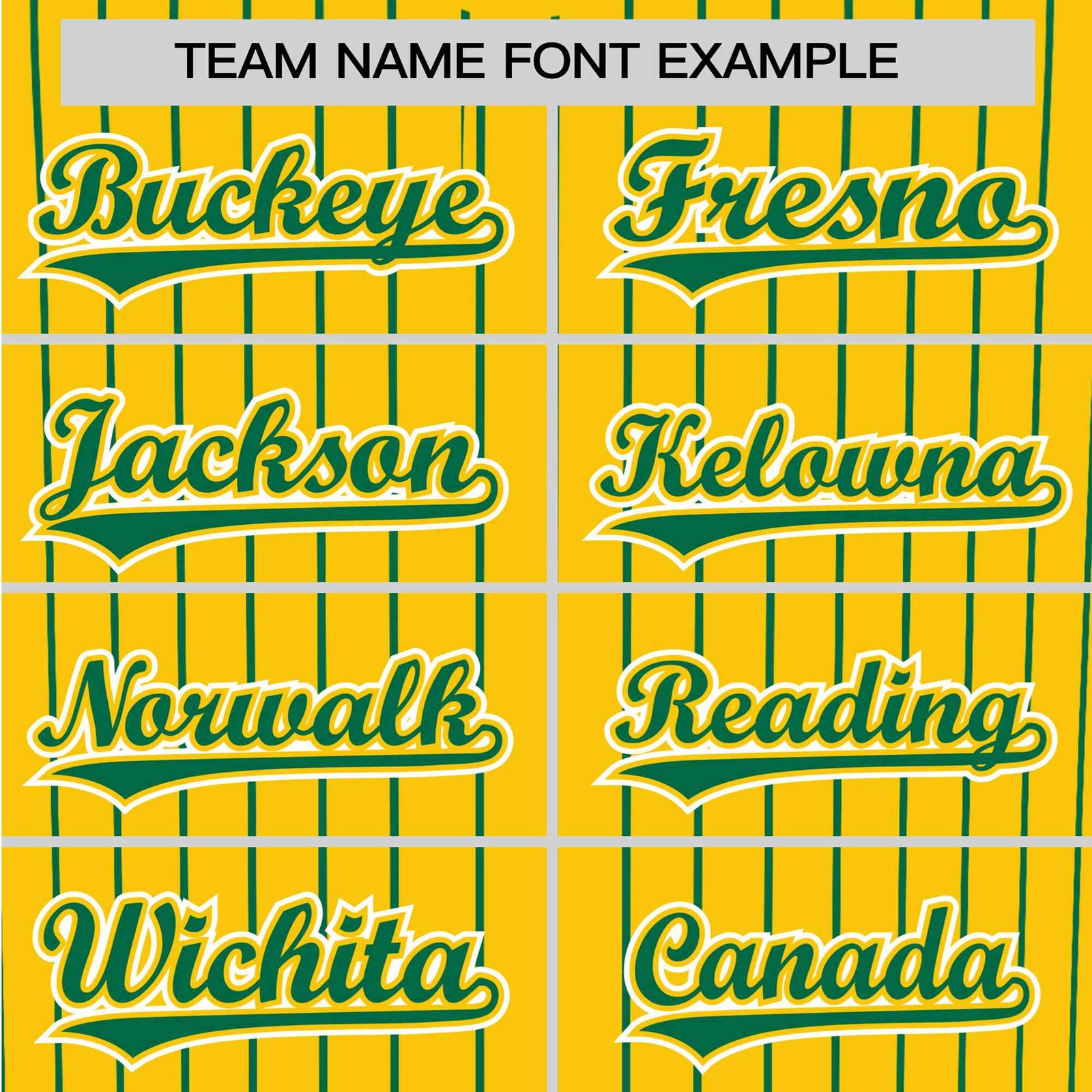 Custom Yellow Kelly-Green Pinstripe Kelly-Green White Authentic Baseball Jersey