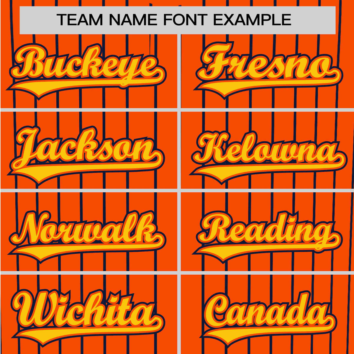 Custom Orange Navy Pinstripe Gold-Navy Authentic Baseball Jersey