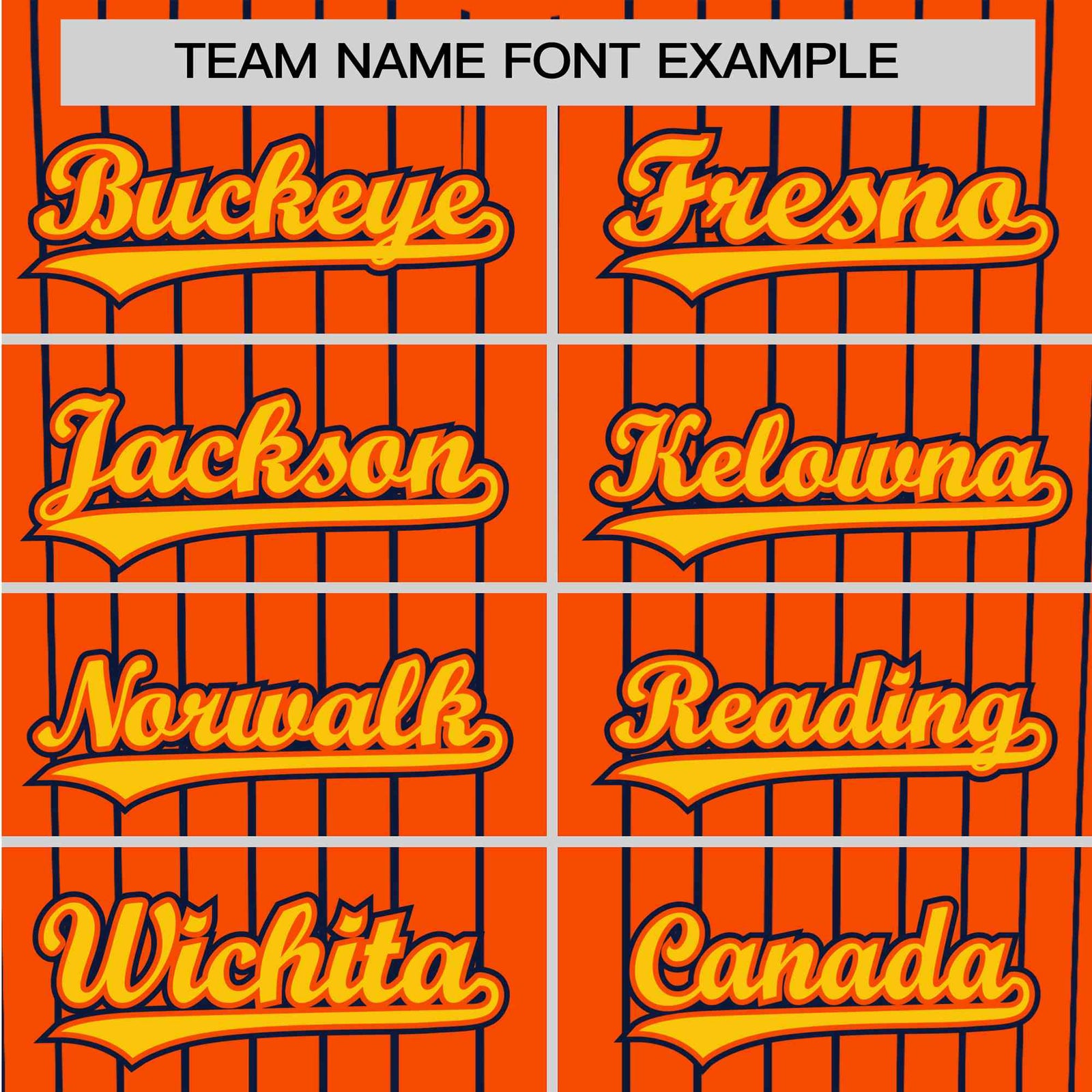 Custom Orange Navy Pinstripe Gold-Navy Authentic Baseball Jersey