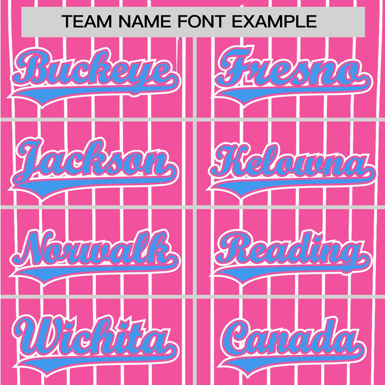 Custom Pink Blue Pinstripe Blue-White Authentic Baseball Jersey