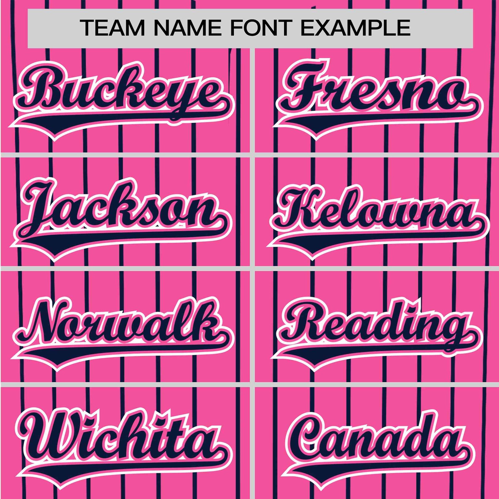 Custom Pink Blue Pinstripe Blue-White Authentic Baseball Jersey