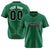 Custom Kelly Green Black Pinstripe Black-White Authentic Baseball Jersey