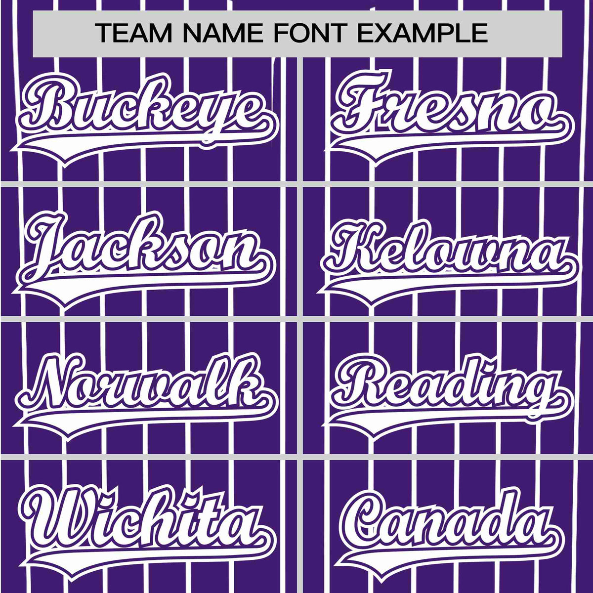 Custom Purple White Pinstripe White-Purple Authentic Baseball Jersey